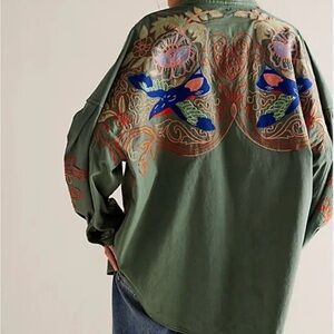 We the Free Take Flight Emroidered Shirt